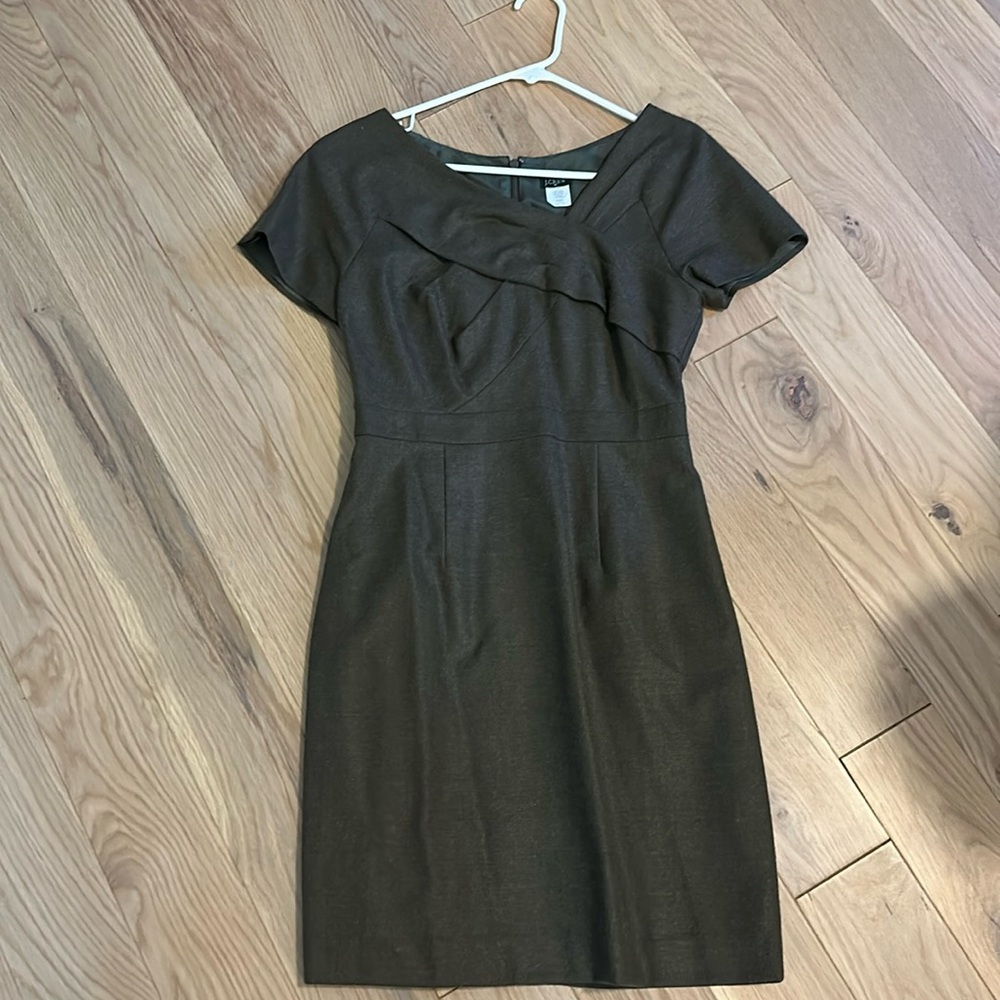J crew factory, wool, lined work-wear dress, size 0
